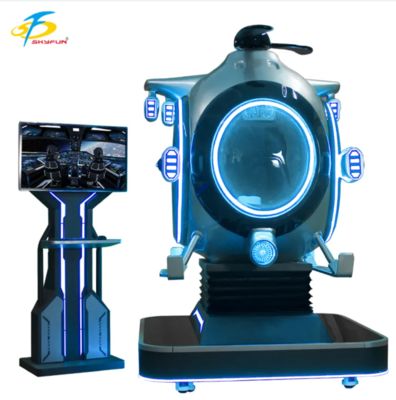 Dostosowywalny 9D VR Flight Simulator Helicopter Ride Machine. Zabawny bojownik od SKYFUN 1 gracz, 55+ gier, Joystick Thrustmaster, zestaw słuchawkowy DPVR, użycie w centrum handlowym i arce