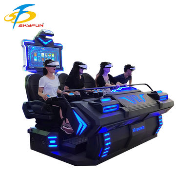 9D VR 4-miejscowe kino ️ Wieloosobowy Immersive VR Theater z 100+ filmami i 15 interaktywnymi grami, Deepoon VR Glasses