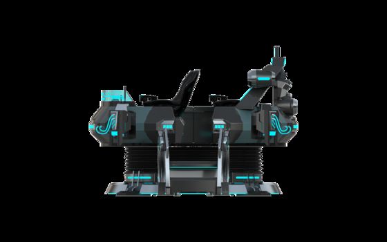 Zindywidualizowany FUN UFO 5 Seat VR Cinema Simulator. Multiplayer 9D VR Motion Ride z okularami DPVR, 32-calowym monitorem, niezawodnym Sempre Wire Loop i dużym systemem ruchu