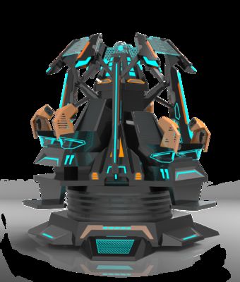 Symulator kina VR Fun Star Tower 3-osobowy | Ekskluzywny design ruchu 9-DOF, wyświetlacz 360°, efekty specjalne, okulary DPVR i wciągająca przejażdżka dla 3 graczy – Producent SKYFUN