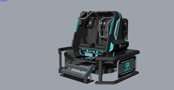 Zabawny wirtualny symulator wirtualny z rotacją gwiazdy 2 miejsca. 360° nieskończona rotacja, kompaktowy design, 20 gier z efektami specjalnymi, okulary DPVR E3S i 32-calowy monitor