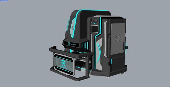 Zabawny wirtualny symulator wirtualny z rotacją gwiazdy 2 miejsca. 360° nieskończona rotacja, kompaktowy design, 20 gier z efektami specjalnymi, okulary DPVR E3S i 32-calowy monitor