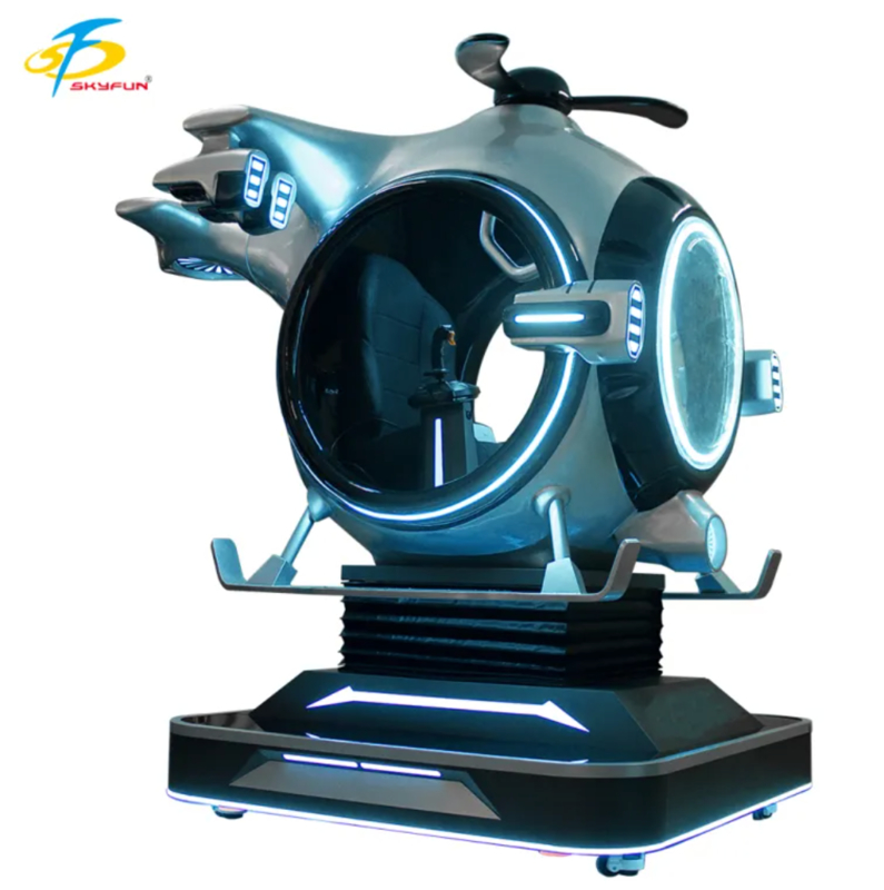 Dostosowywalny 9D VR Flight Simulator Helicopter Ride Machine. Zabawny bojownik od SKYFUN 1 gracz, 55+ gier, Joystick Thrustmaster, zestaw słuchawkowy DPVR, użycie w centrum handlowym i arce