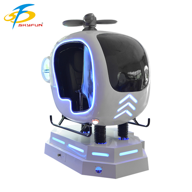 9D VR Airplane Flight Simulator – Interactive Helicopter & Airplane VR Game, Multi-Degree Motion, Joystick Control, High-Definition VR Experience for Arcades