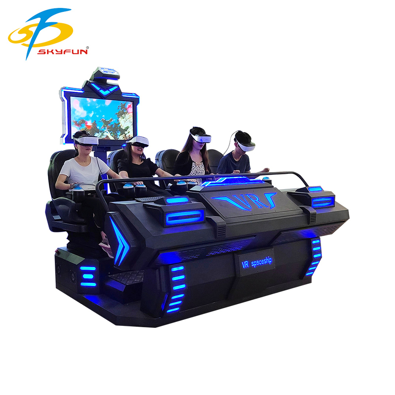 9D VR 4-miejscowe kino ️ Wieloosobowy Immersive VR Theater z 100+ filmami i 15 interaktywnymi grami, Deepoon VR Glasses