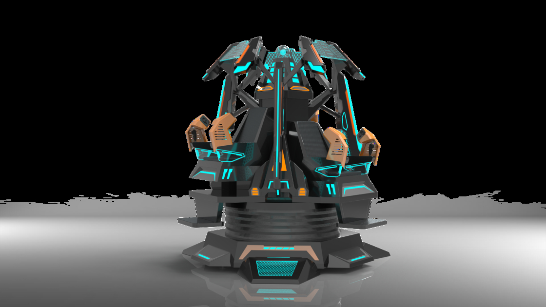 Symulator kina VR Fun Star Tower 3-osobowy | Ekskluzywny design ruchu 9-DOF, wyświetlacz 360°, efekty specjalne, okulary DPVR i wciągająca przejażdżka dla 3 graczy – Producent SKYFUN