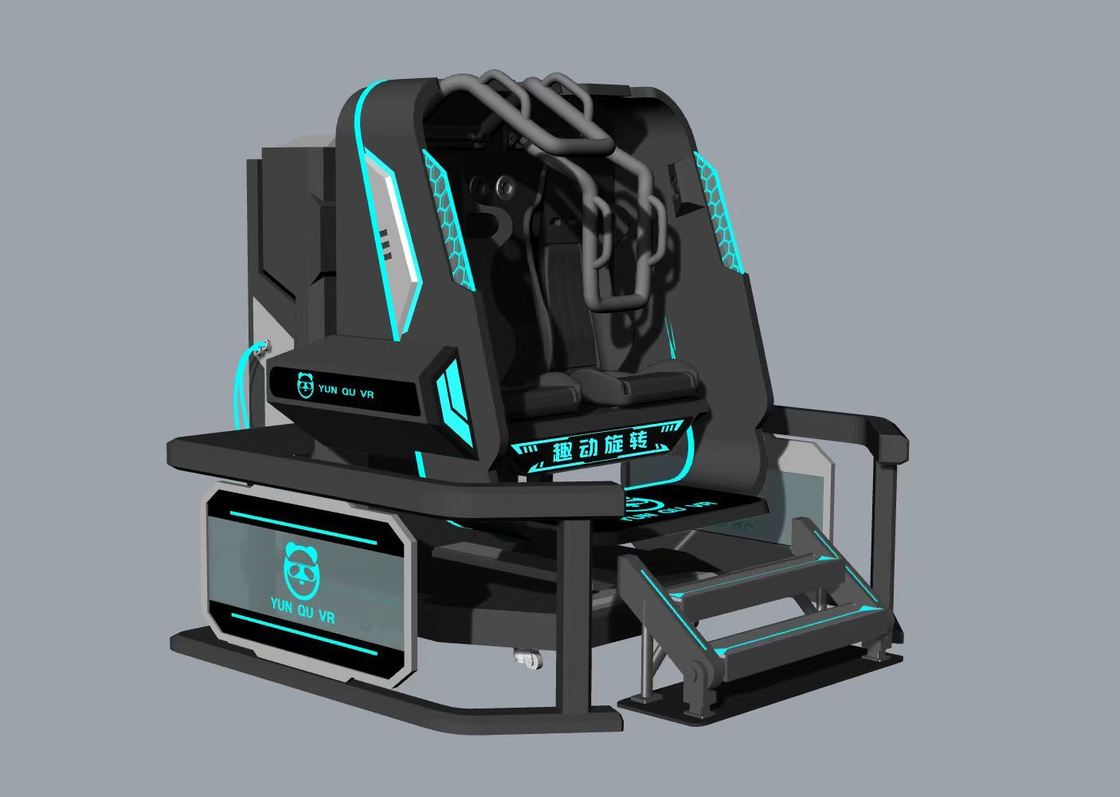 Zabawny wirtualny symulator wirtualny z rotacją gwiazdy 2 miejsca. 360° nieskończona rotacja, kompaktowy design, 20 gier z efektami specjalnymi, okulary DPVR E3S i 32-calowy monitor