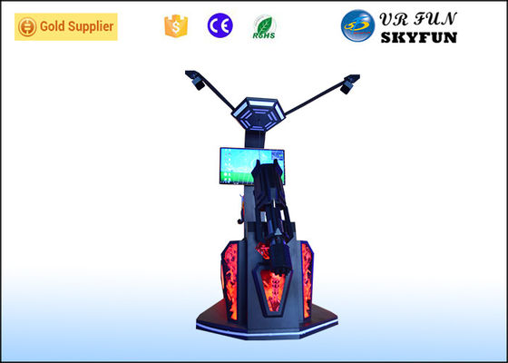 Mental Gun Design 9D VR Shooting Simulator In Game Center With Blue Lights