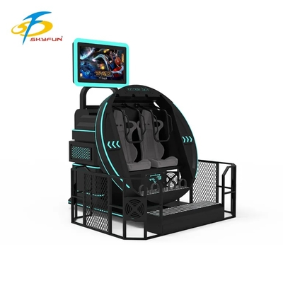 SKYFUN 360° Symulator Ruchu VR z Pełną Rotacją | Wciągający Fotel Wirtualnej Rzeczywistości z Dynamiczną Platformą, Zawartość Gier AR/VR, Zestaw Słuchawkowy 4K, Śledzenie Ruchu, Sprzężenie Zwrotne Haptic i Obsługa Wielu Graczy
