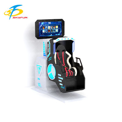 Symulator VR 360 dla jednego gracza z obrotowym fotelem 360 stopni, zestawem słuchawkowym Deepoon VR, wyświetlaczem 42 cale, 20 filmami VR i grami interaktywnymi – wciągająca przejażdżka VR dla salonów gier, centrów handlowych i rozrywkowych