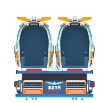 VR Combat & Fun Fly Flight – 2 Seat VR Cinema with Dynamic Motion Seats, 50+ VR Movies, Realistic Special Effects & Durable Fiberglass for Immersive Entertainment