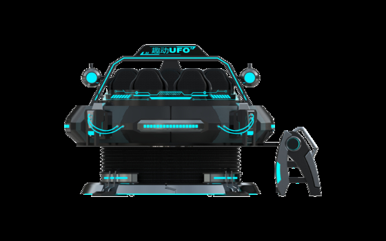 Zindywidualizowany FUN UFO 5 Seat VR Cinema Simulator. Multiplayer 9D VR Motion Ride z okularami DPVR, 32-calowym monitorem, niezawodnym Sempre Wire Loop i dużym systemem ruchu