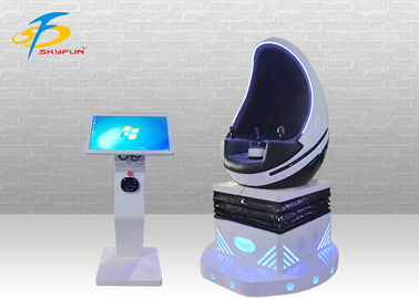 Czarny, pojedynczy fotel VR Egg Chair Urządzenie do wirtualnej rzeczywistości dla centrum handlowego