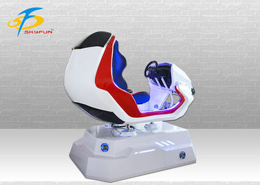 Symulator wyścigowy VR VR z czerwonymi i białymi siedzeniami dla jednego centrum handlowego